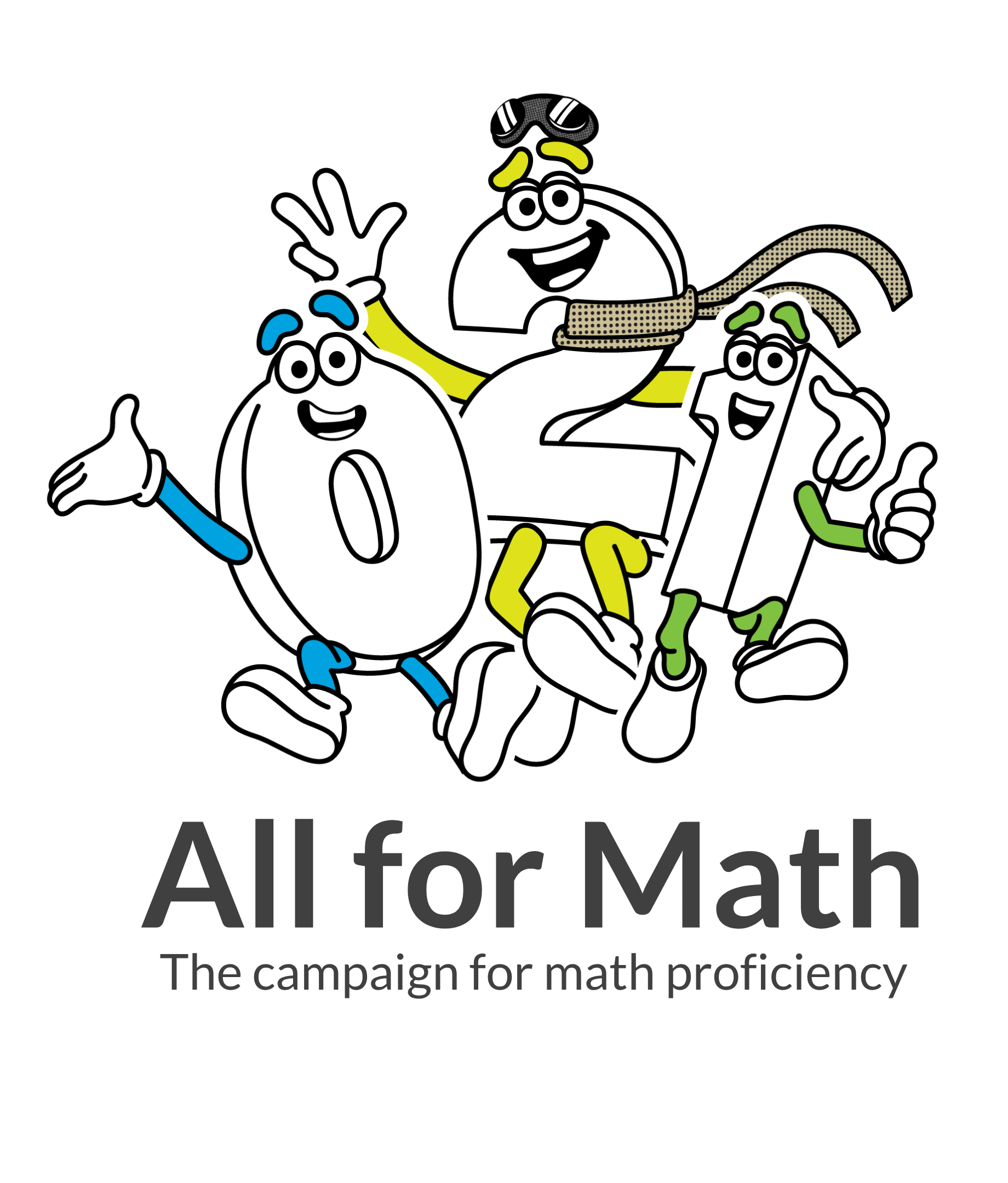 All for Math Year 2 Logo black text